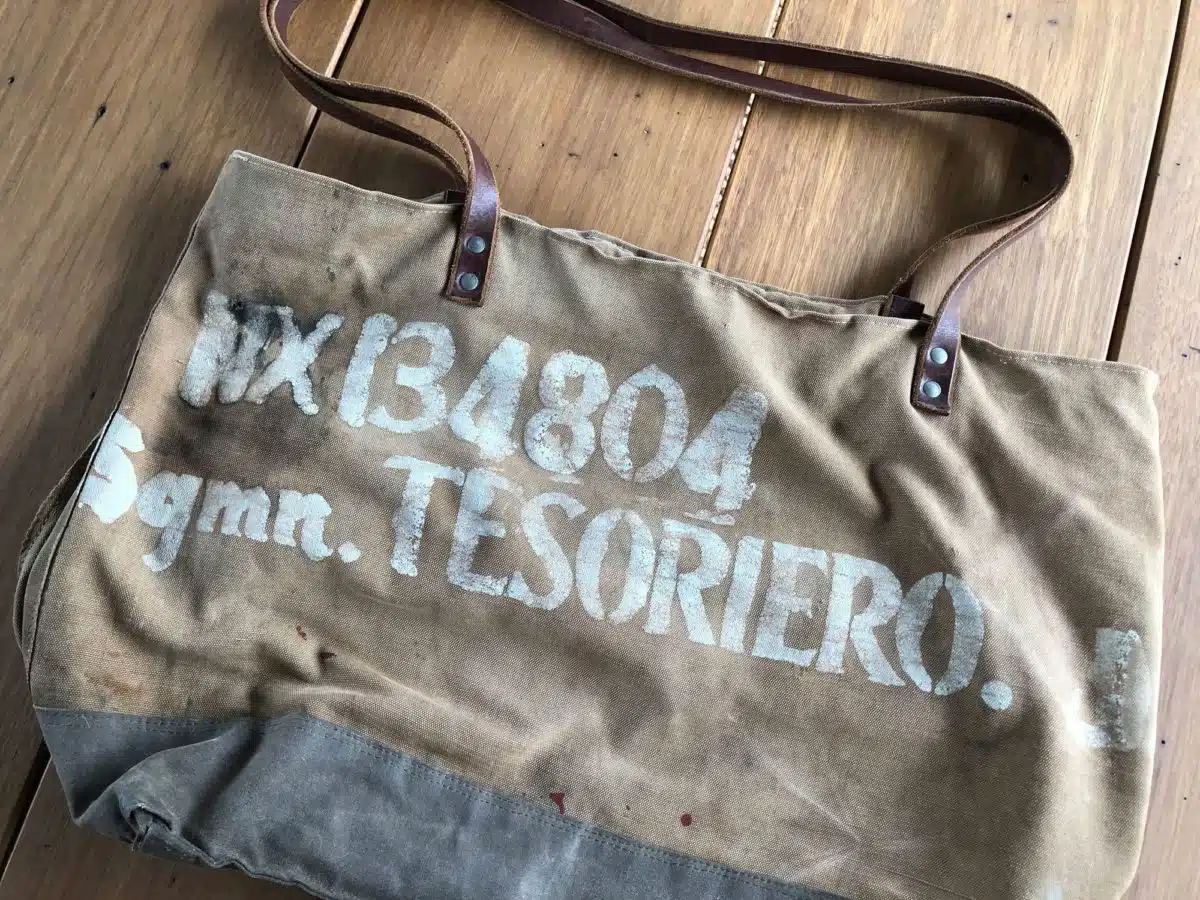 John Tesoriero Snr's kitbag.