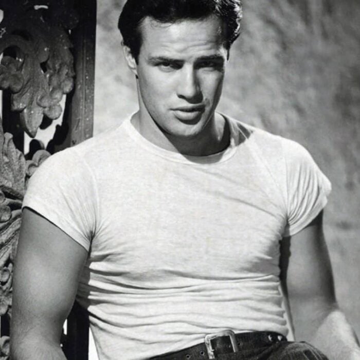 Marlon Brando wearing a loopwheel t-shirt in A Streetcar Named Desire