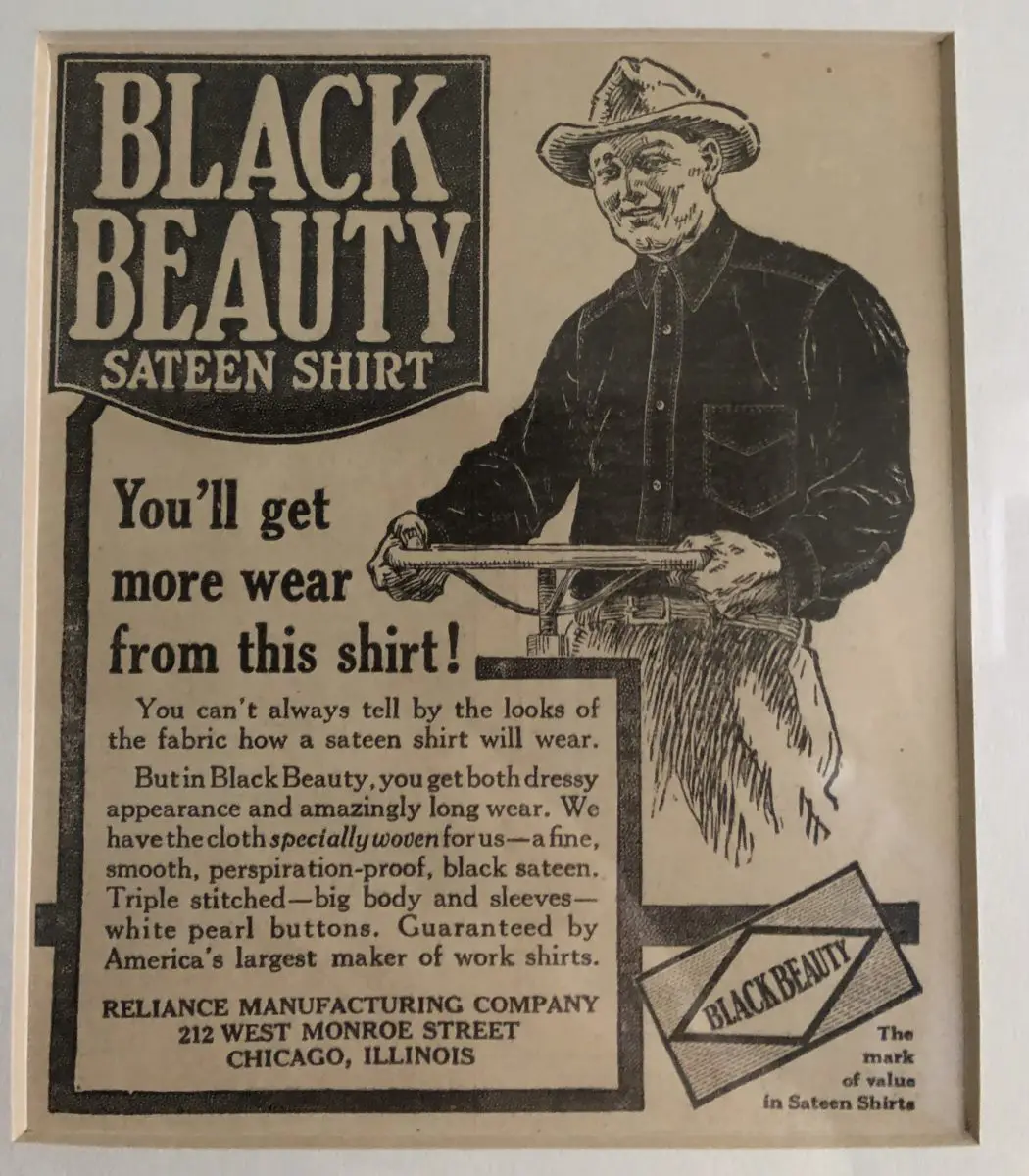 The Black Beauty sateen shirt