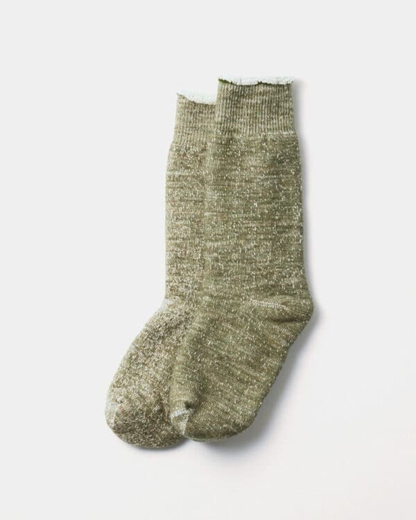 RoToTo Double Face Socks - Army Green