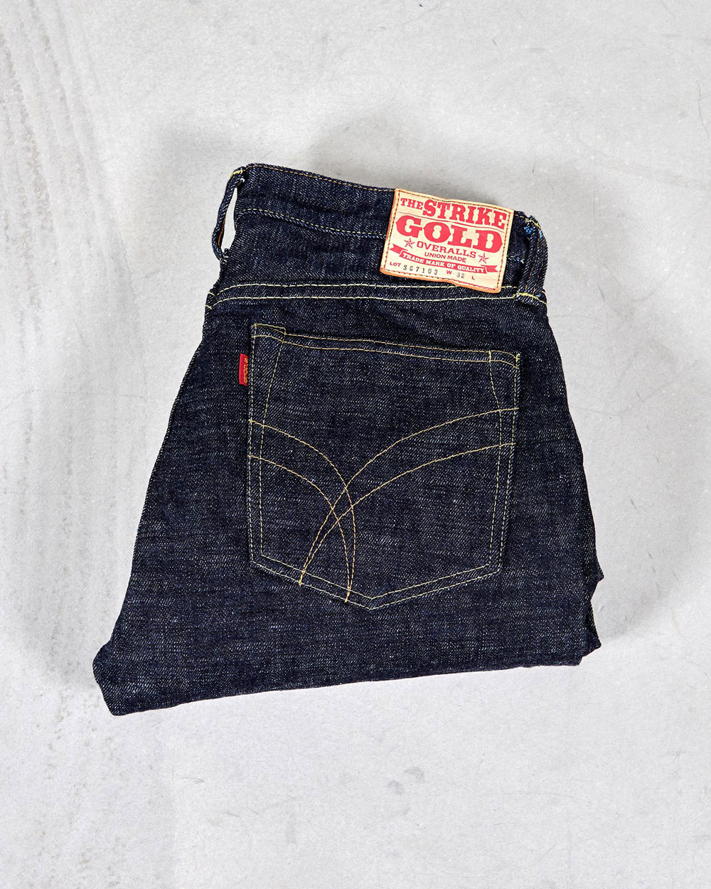 The Strike Gold 7103 17oz Super Slubby Straight Jeans