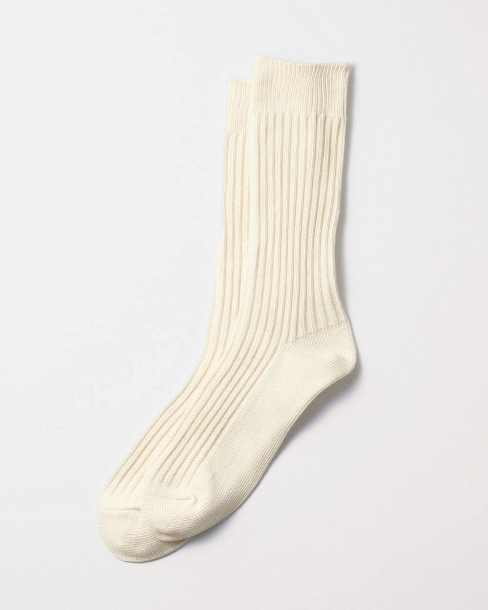 RoToTo Organic Daily 3 Pack Socks - Ecru/Grey