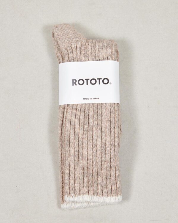 RoToTo Recycle Ribbed Crew Socks