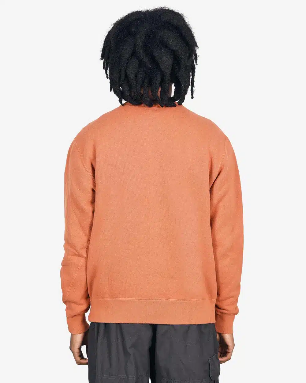 Loop & Weft Tompkins Knit Crewneck Sweatshirt - Orange Brown