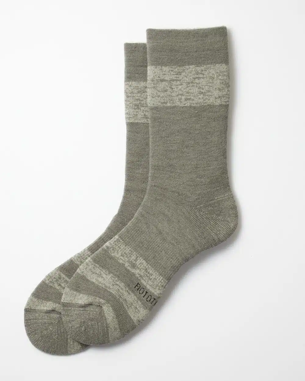 RoToTo Brushed Blanket Crew Socks - Grey