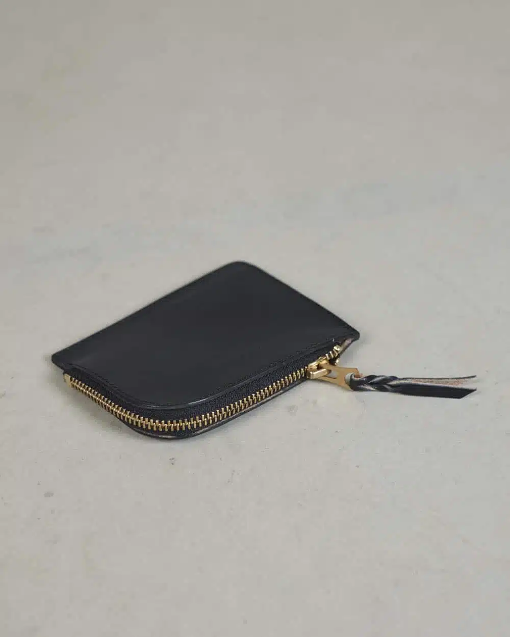 The Strike Gold Italian Leather Wallet - Black