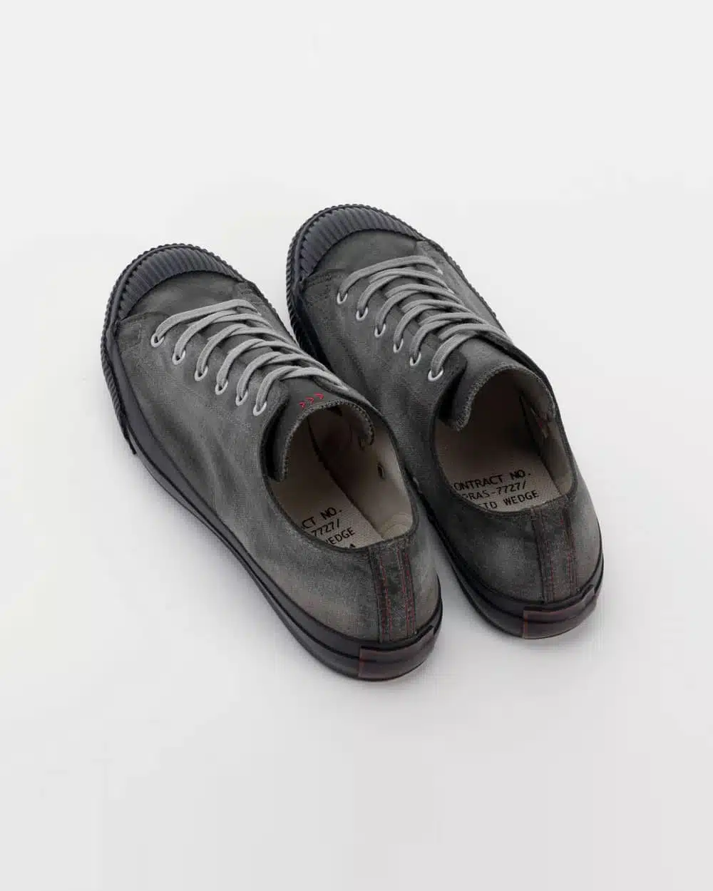PRAS Shellcap Low Sneakers - Sumi Hand Dyed