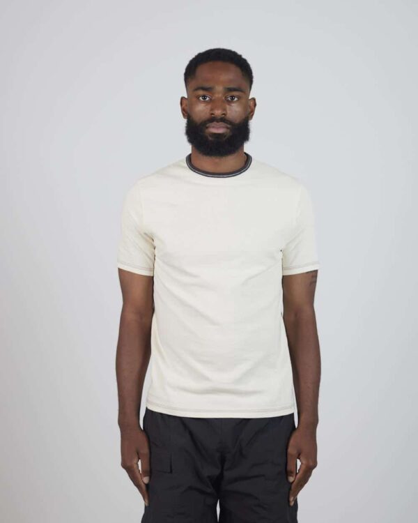 Loop & Weft Recycled SS Crewneck - Ivory 2Tone