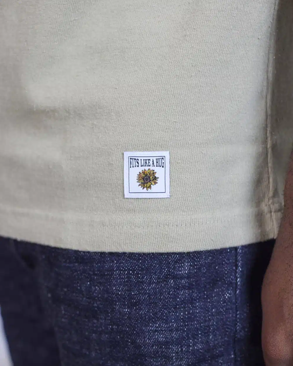 Sunflower Label Surfer T-Shirt - Cream Green