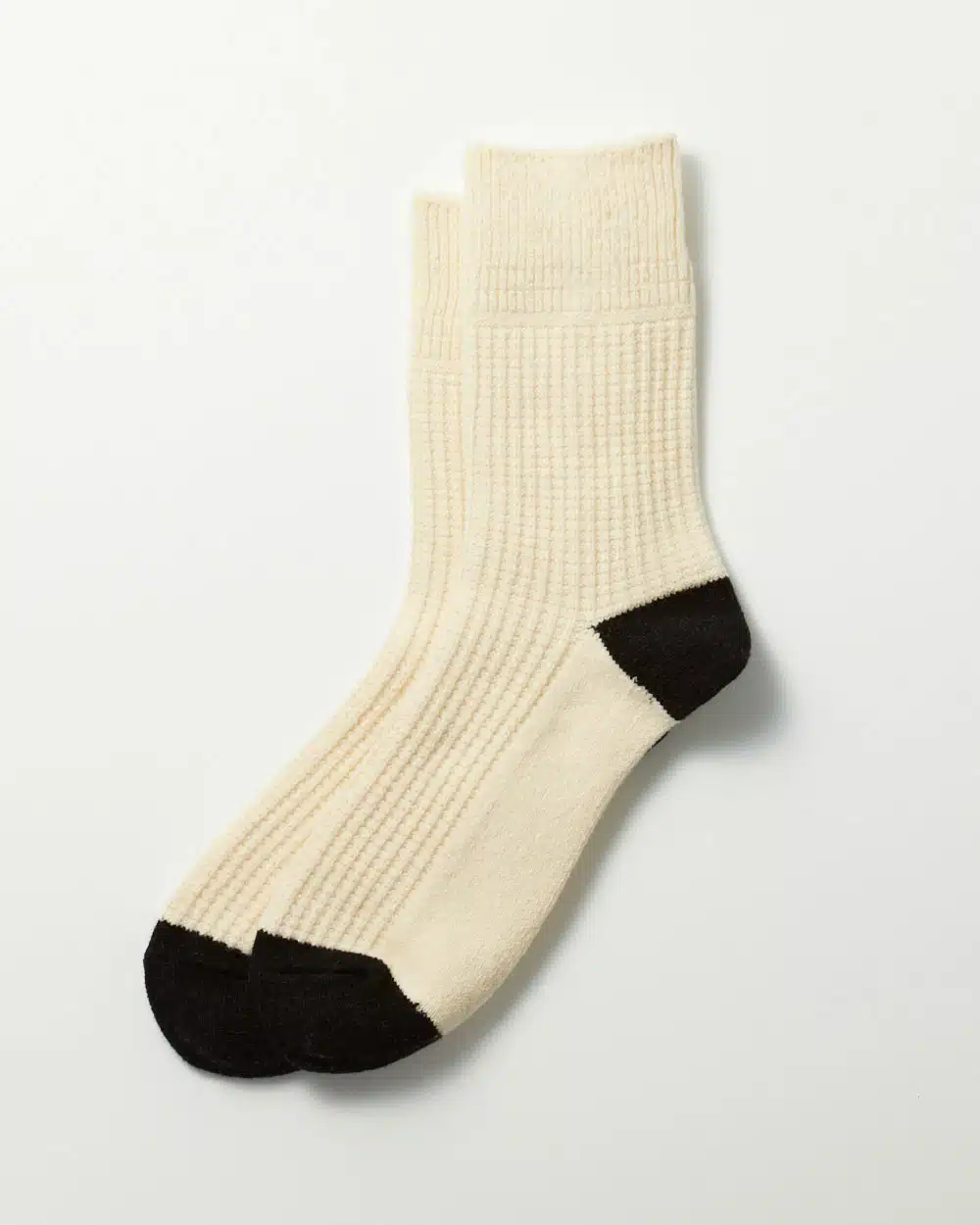RoToTo Wool Daily 3 Pack Socks - Off White/Black
