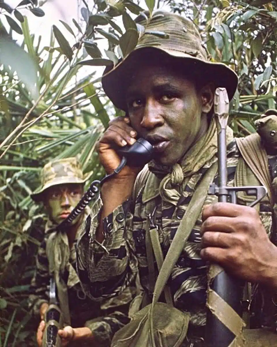 Sgt Clide Brown Jr, LRRP with the 173rd Airborne. Photographed for Time Magazine in 1967