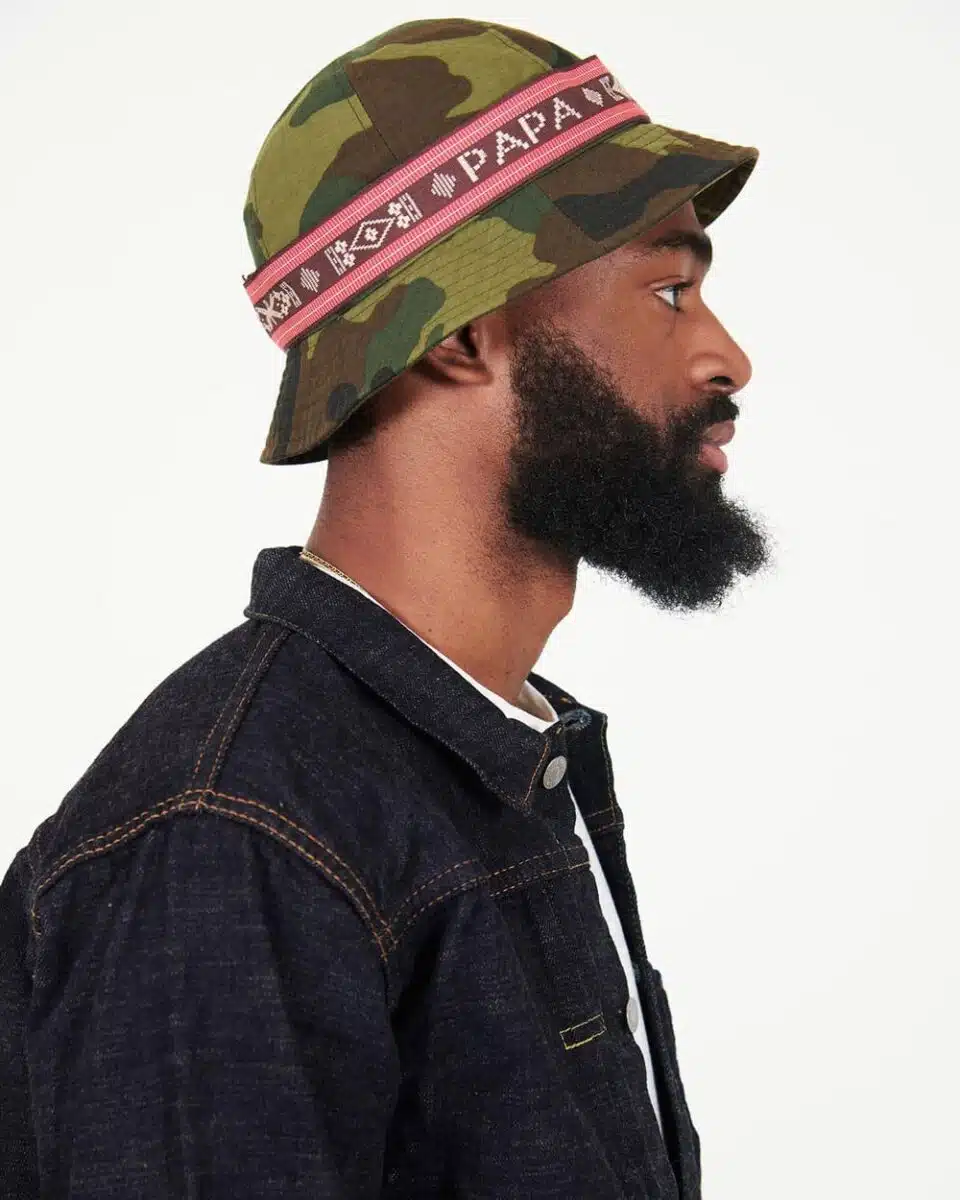 Papa Nui Beachmaster Hat in Woodland Camo