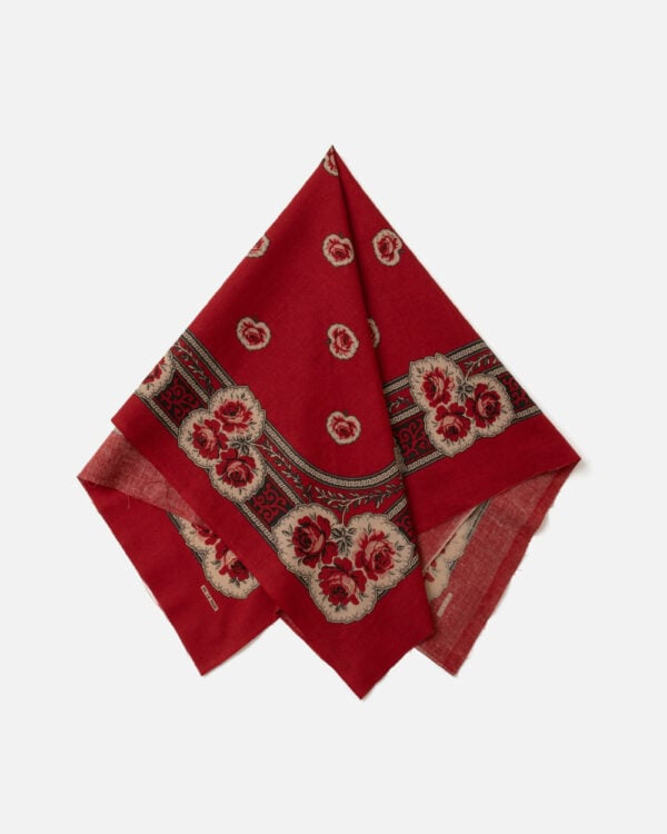 One Ear Brand x Ooe Yofukuten Ecossaise Bandanna - Turkey Red