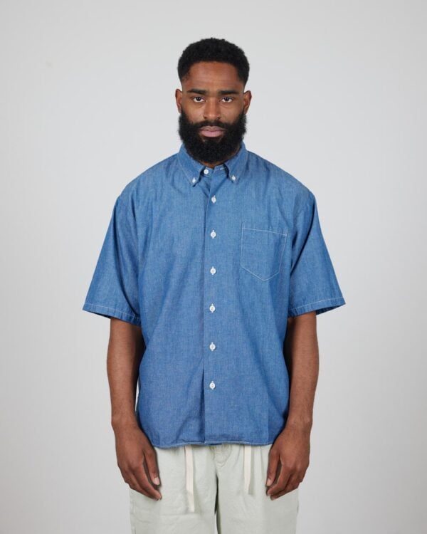 Seuvas Cotton x Linen BD Shirt - Indigo