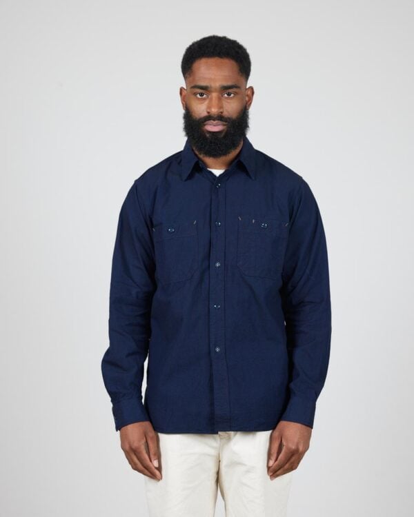 Seuvas Chambray Work Shirt - Dark Indigo