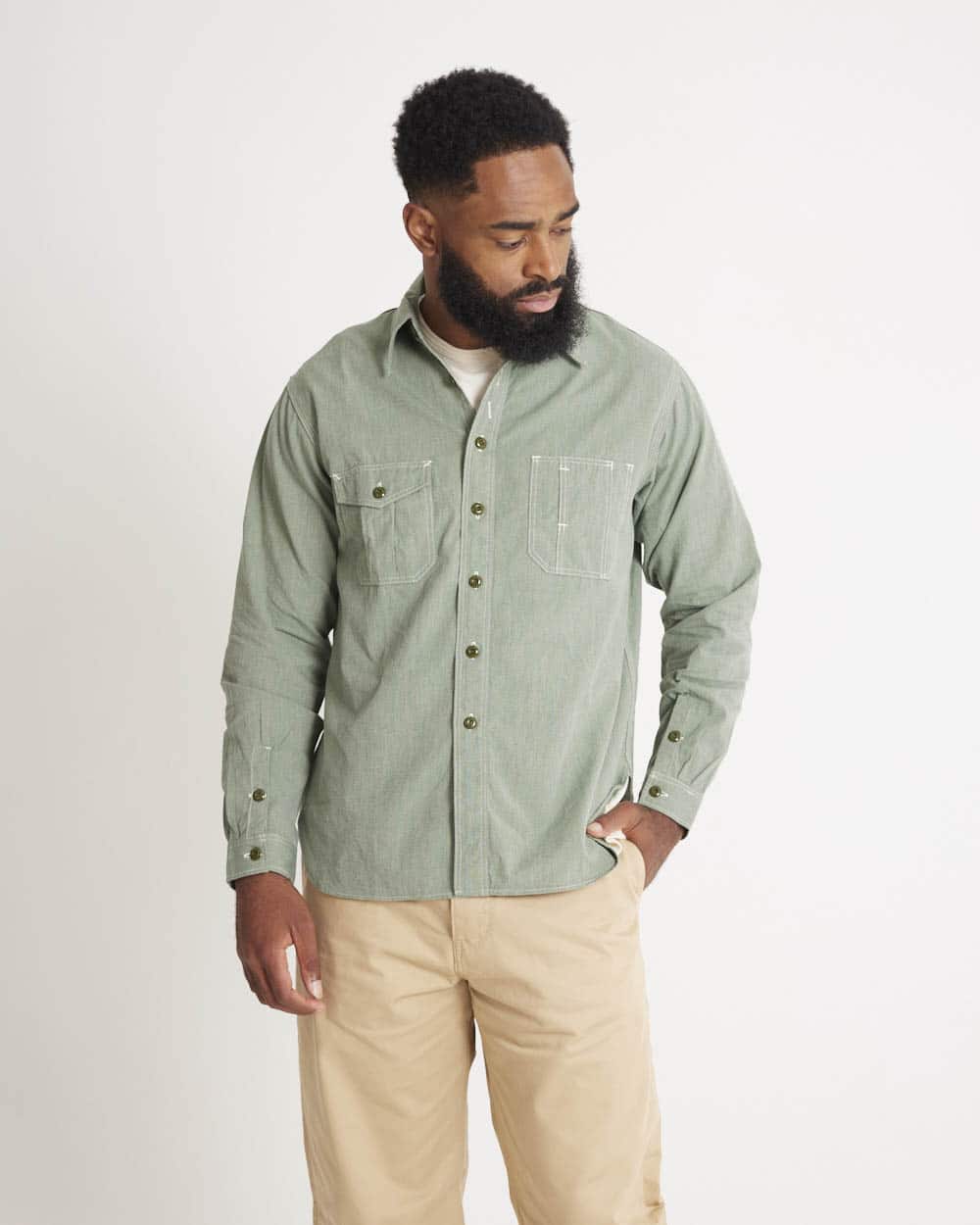 Railhead Salt & Pepper Work Shirt